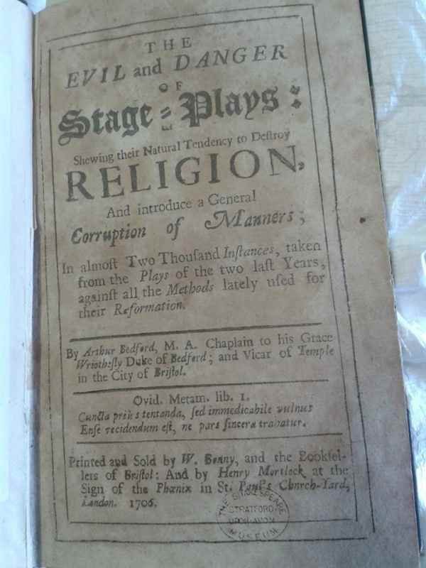 Arthur Bedford's 'Stage Plays...'