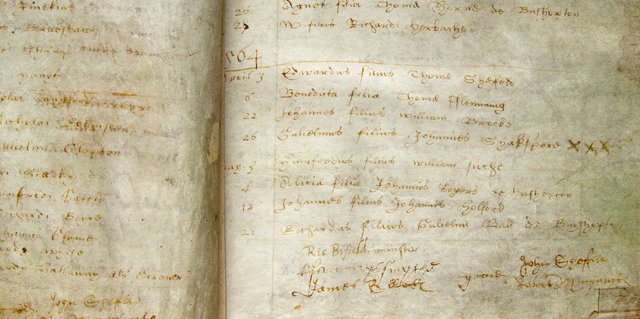 Baptismal Record for Shakespeare