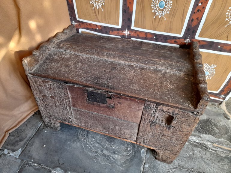 The grain ark, on display at Shakespeare's Birthplace.