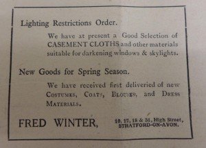 Black out advertisement