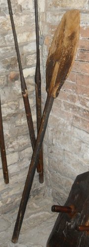 An elm wood bread peel from the collections of the Shakespeare Birthplace Trust.