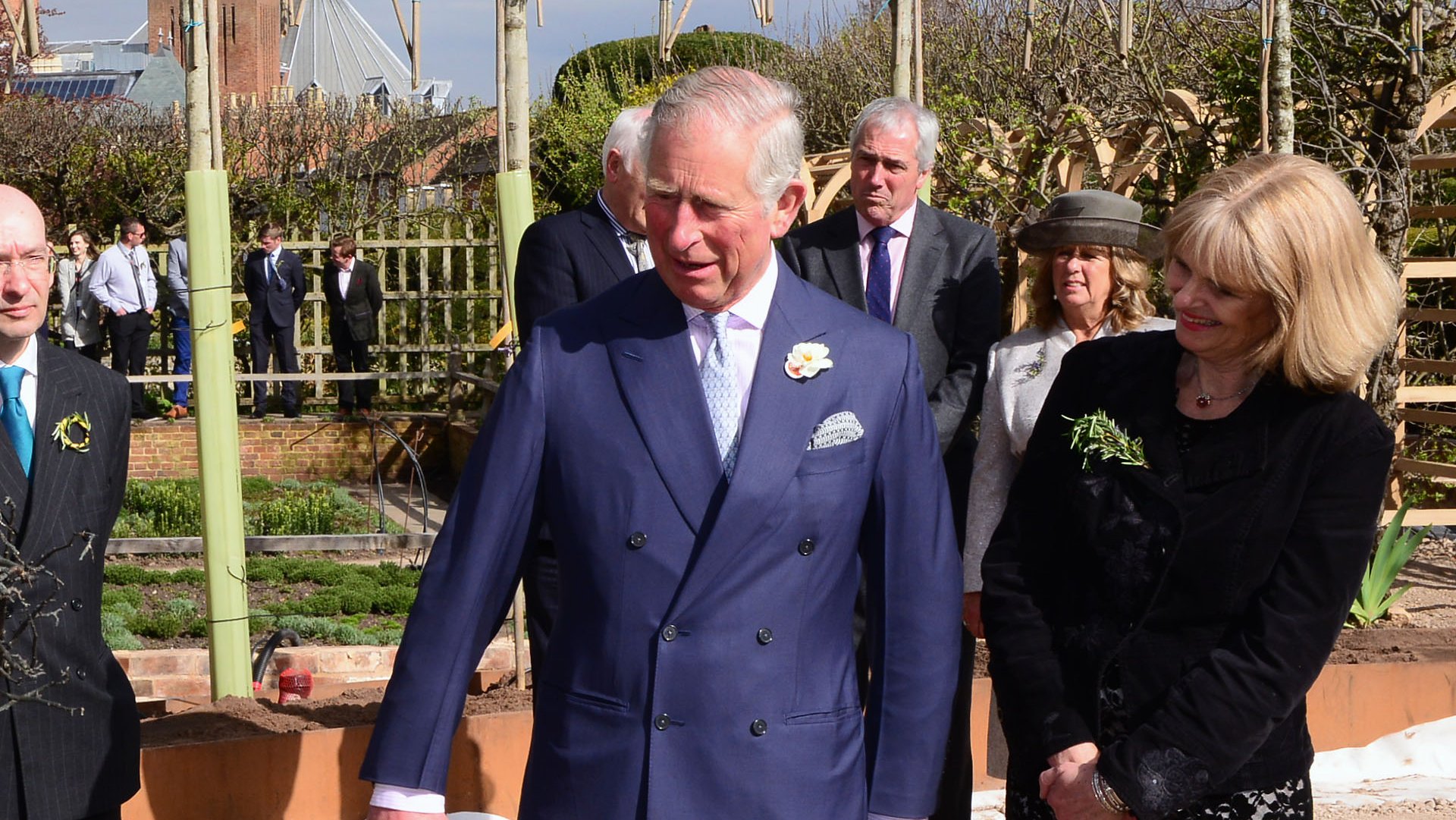 HRH The Prince of Wales meets artists at Shakespeare's New Place