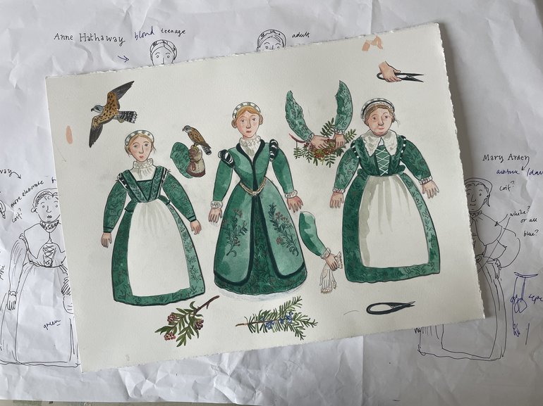 Anne Hathaway retail range children's illustrations keeping the same character