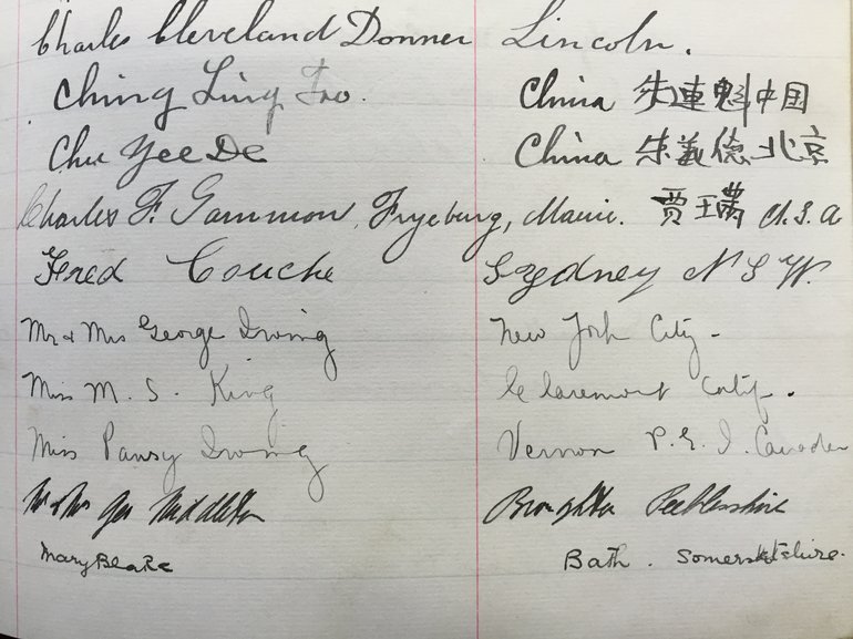 Ching Ling Foo Visitor Signature