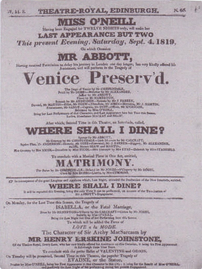 Chippendale Playbill