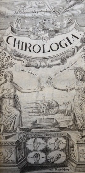 Chirologia: or The naturall language of the hand title page