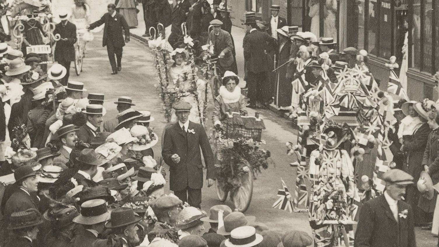 Detail of George V Coronation Procession Anne Hathaway's Cottage
