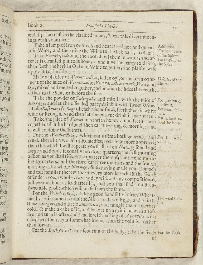 Page 23 from The English Housewife by Gervase Markham.