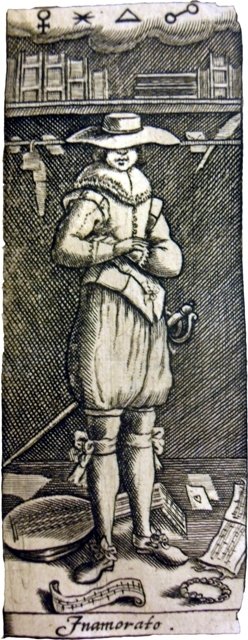 The Lover from "The Anatomy of Melancholy, by Robert Burton (1621)
