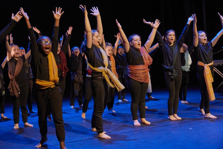 joyful dancers at SW launch smaller size