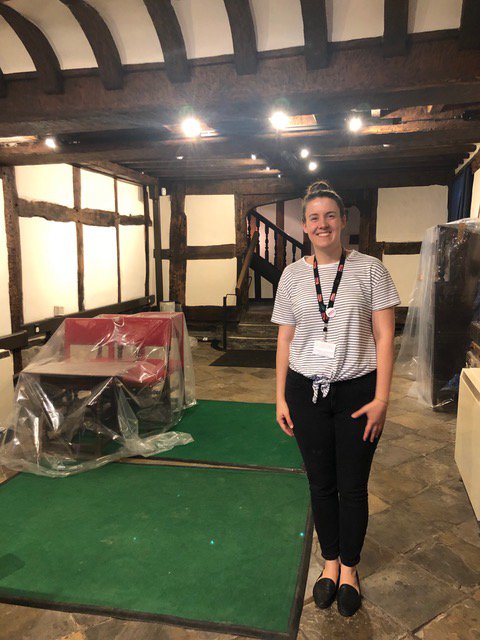 Katey inside Harvard House