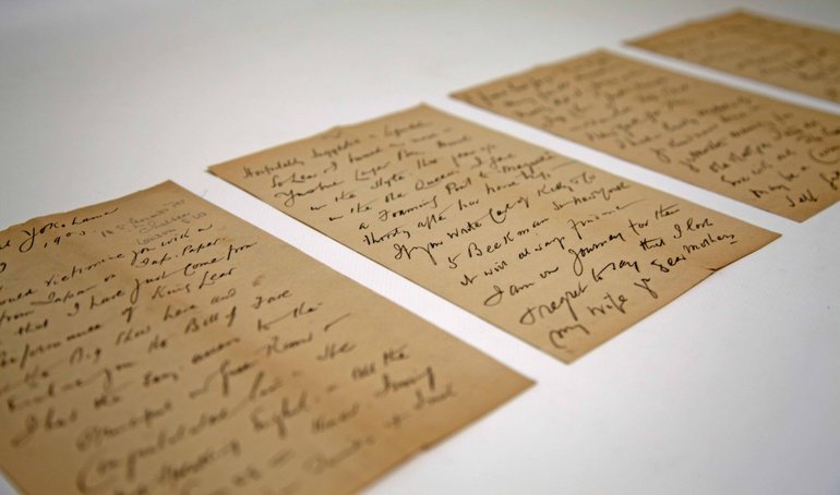 Letters from R.F.Walsh to Bram Stoker describing the performance in Yokohama