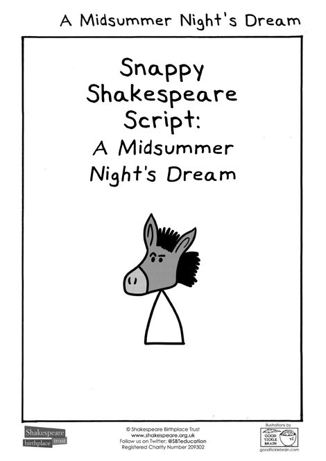 MSND Snappy Shakespeare Script JGP