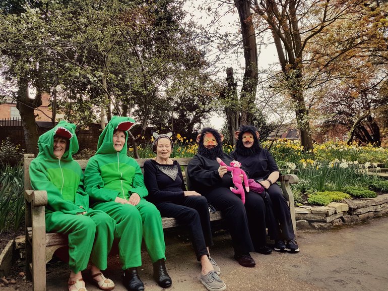 New Place, Stratford Methodist Church members on Shakespeare's Birthday