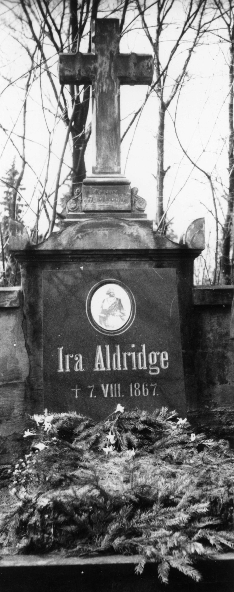 Ira Aldridge's grave in Lodz