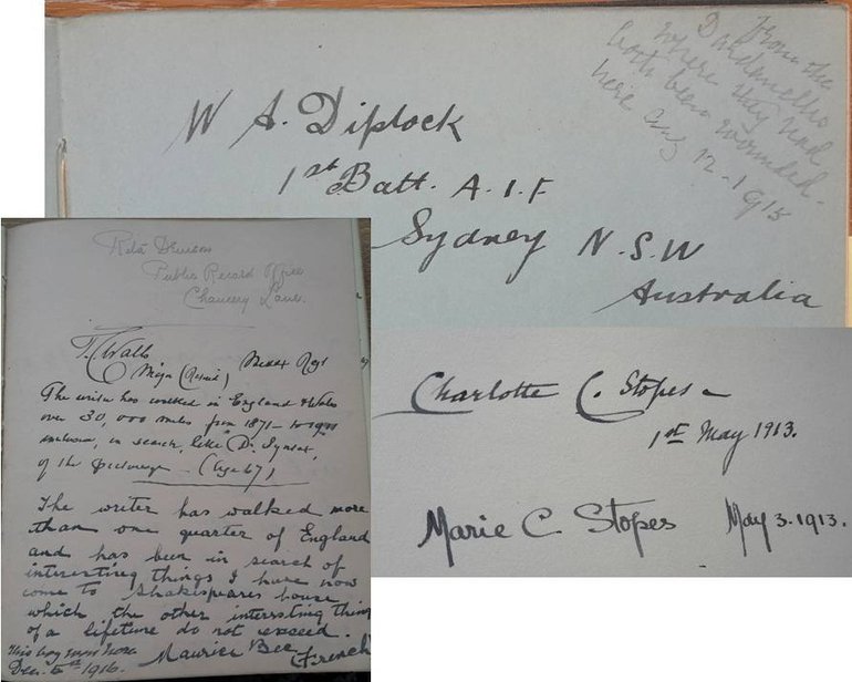 DR1107 Visitors in Mary Rose's book