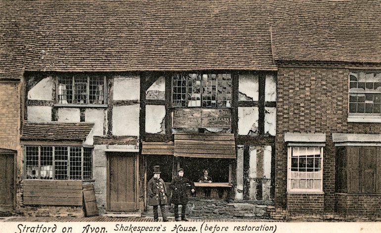 Shakespeare's Birthplace before restoration