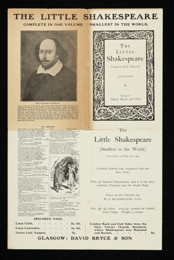 The Little Shakespeare Leaflet Recto