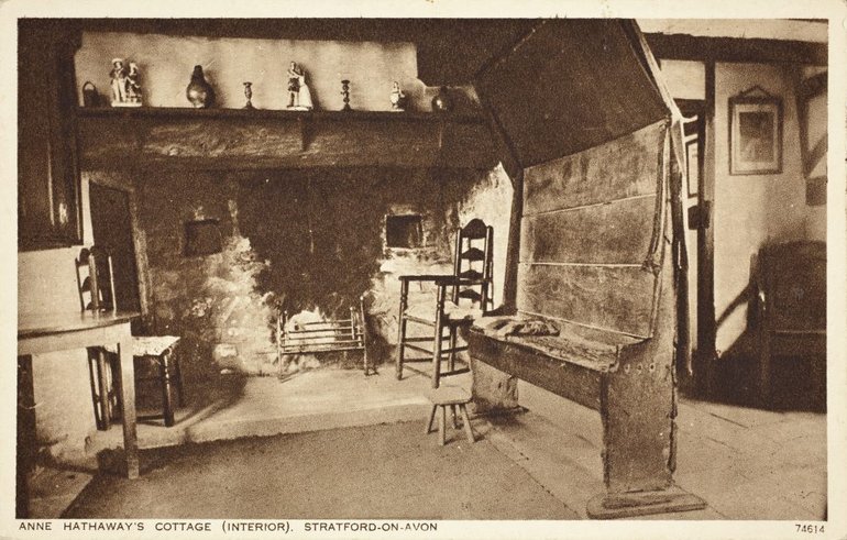 SC12/1/74614 Anne Hathaway's Cottage Parlour. c.1930