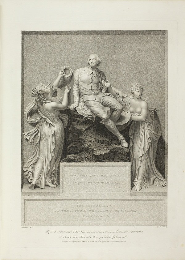 Relievo pictured at the front of the Boydell Shakespeare volume