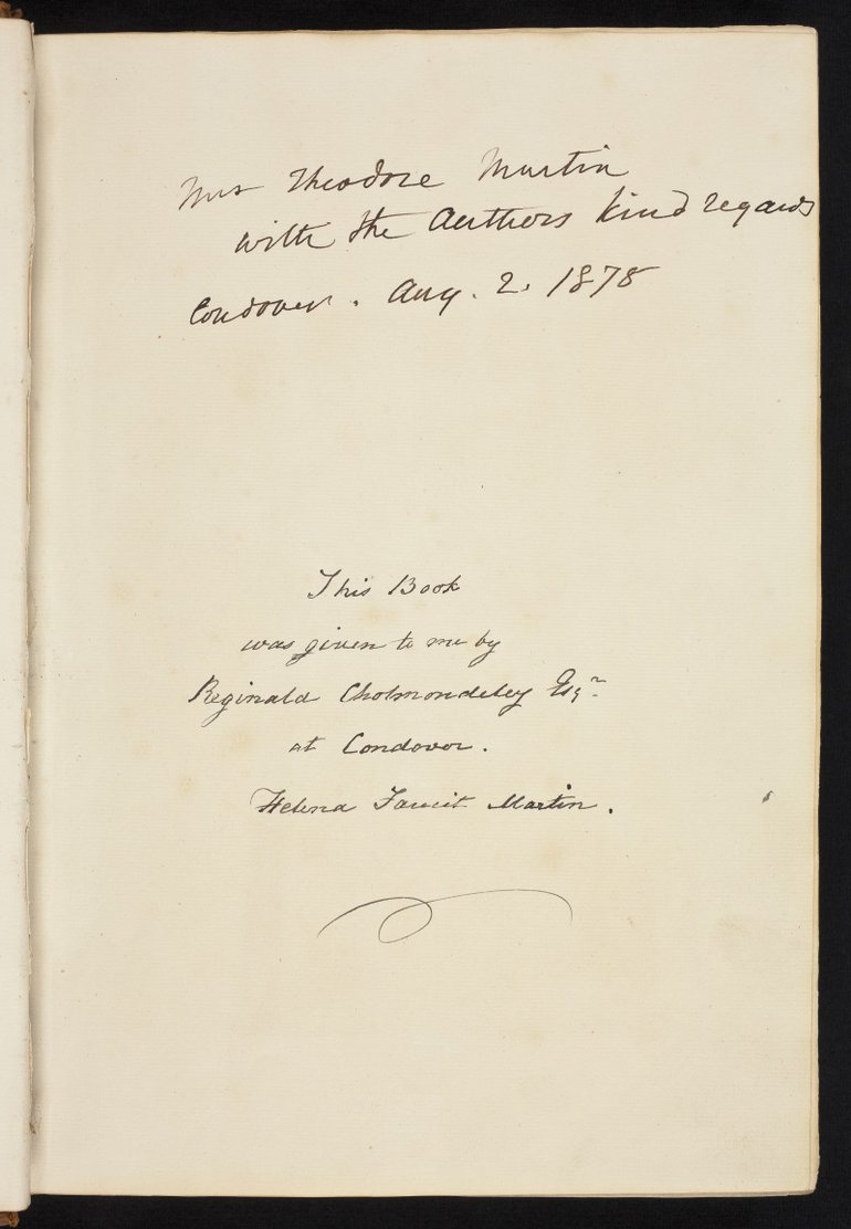 Inscription Trust owned Second Folio