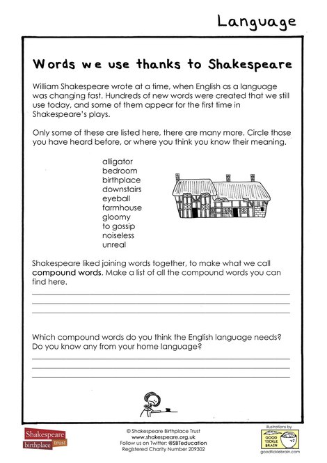 Words we use thanks to Shakespeare