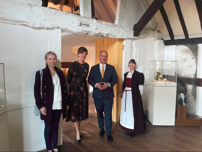 The Polish Ambassador and party at Hall's Croft