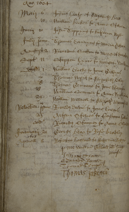 Harvard Rogers marriage 1605